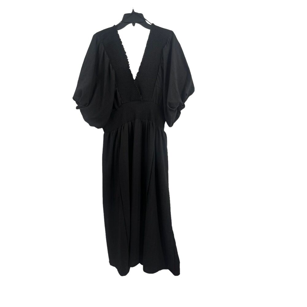 River Island Black Banded Empire Dress Size 16 US New
